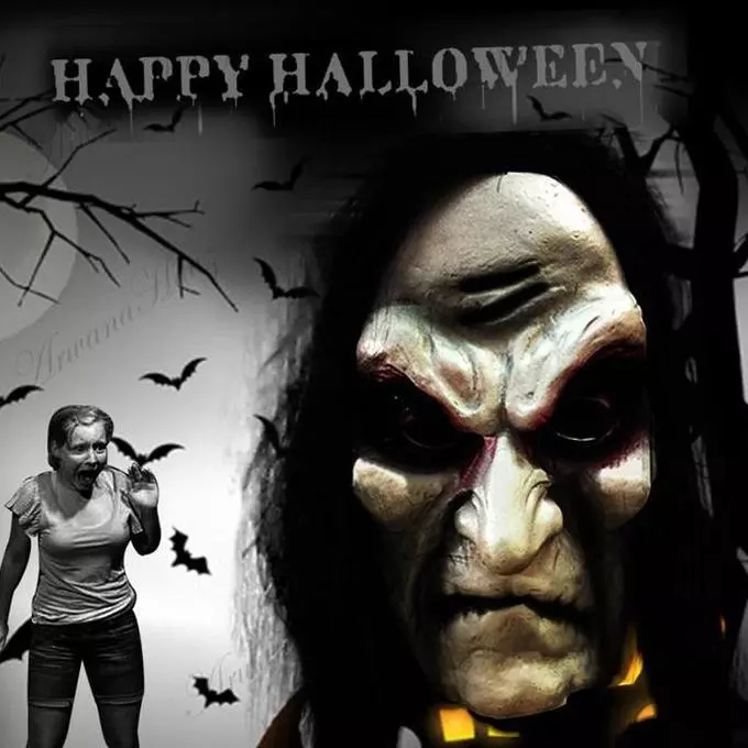 Old Woman Halloween Mask