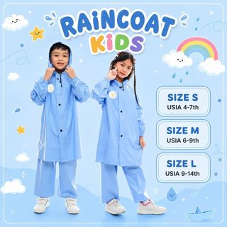 Jual AMORA KIDS - Jas Hujan Anak Usia 5 - 14th Pria Wanita - Jas Hujan ...