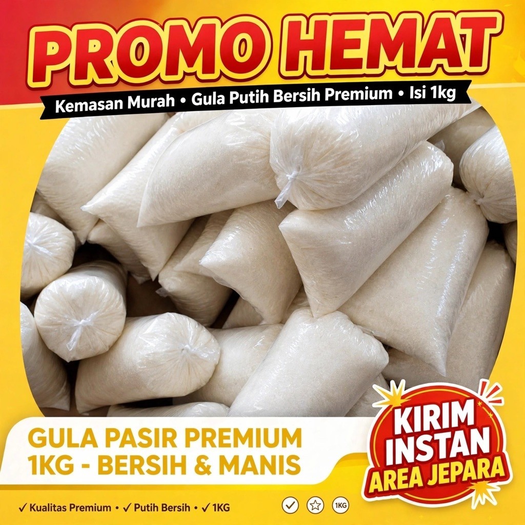 Jual Gula Pasir Lokal Super Halus 1 Kg Gram - Manis Alami, Berkualitas ...