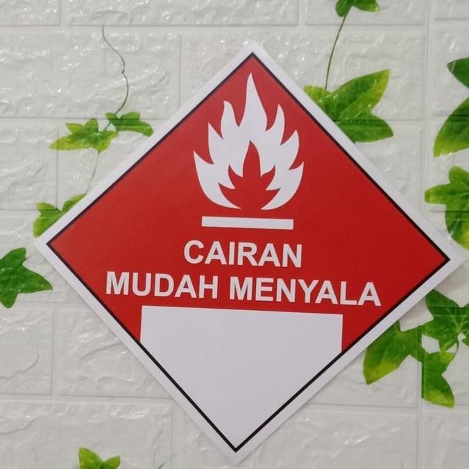 Jual Sign Plat K3 Rambu Safety Cairan Mudah Menyala Ukuran 30X30Cm ...