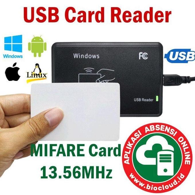 Jual TERBARU - USB Cable Card Reader MIFARE IC Card 13.56MHz Plug N ...