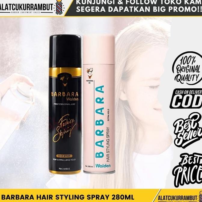 Jual Barbara Hair Spray 280ml Extra Hold & Long Lasting Styling Hair ...