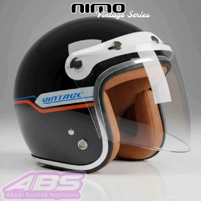 Jual Kimura HELM BOGO NIMO SERIES VINTAGE PREMIUM KACA FREAM HELM ABS ...