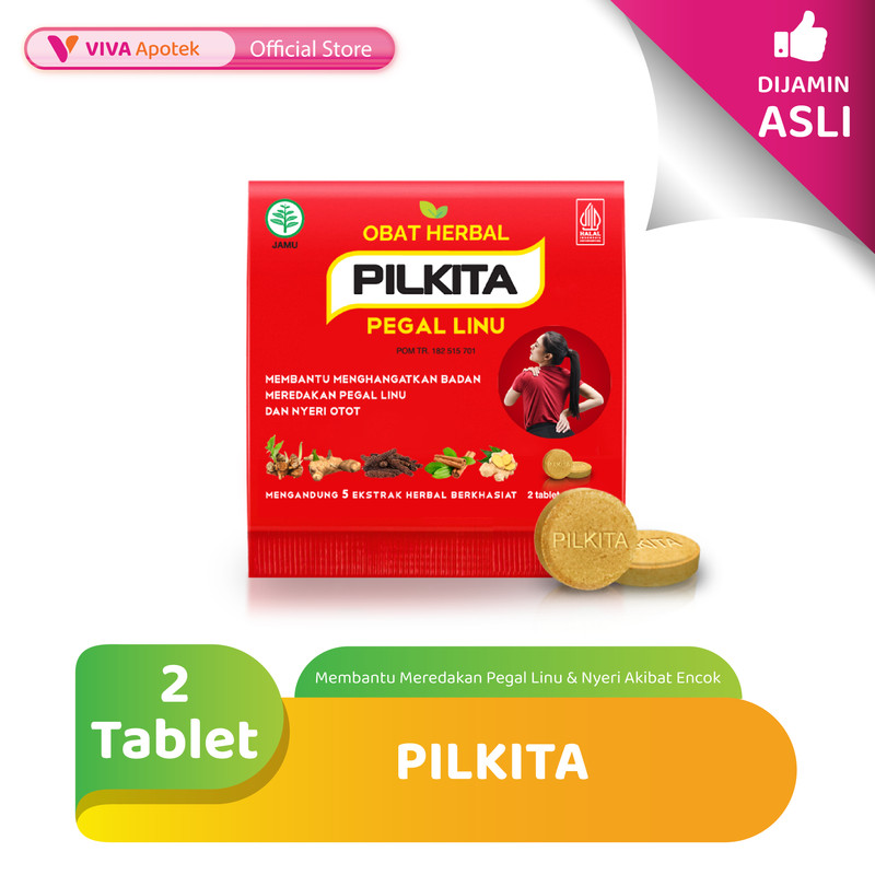 Pilkita Membantu Meredakan Pegal Linu & Nyeri Akibat Encok (2 Tablet)