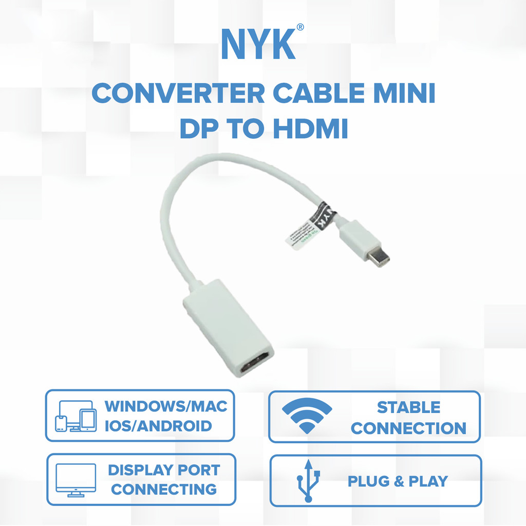 NYK Converter Cable MINI DP to HDMI COD (4)
