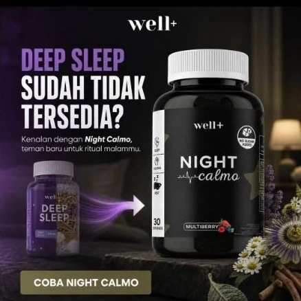 Well+ Deep Sleep Extreme 60 Gummies Anti Stress Tidur Lelap Relaks Natural Ashwagandha Magnesium - foto 1