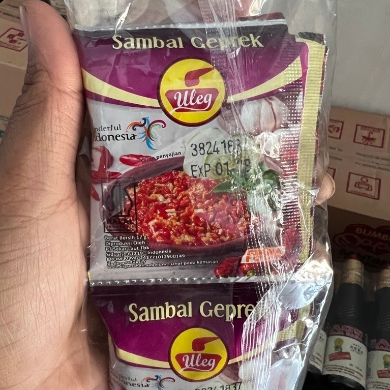 Jual Sambel Terasi Uleg Finna Bawang Geprek Pedas Teri Rendang