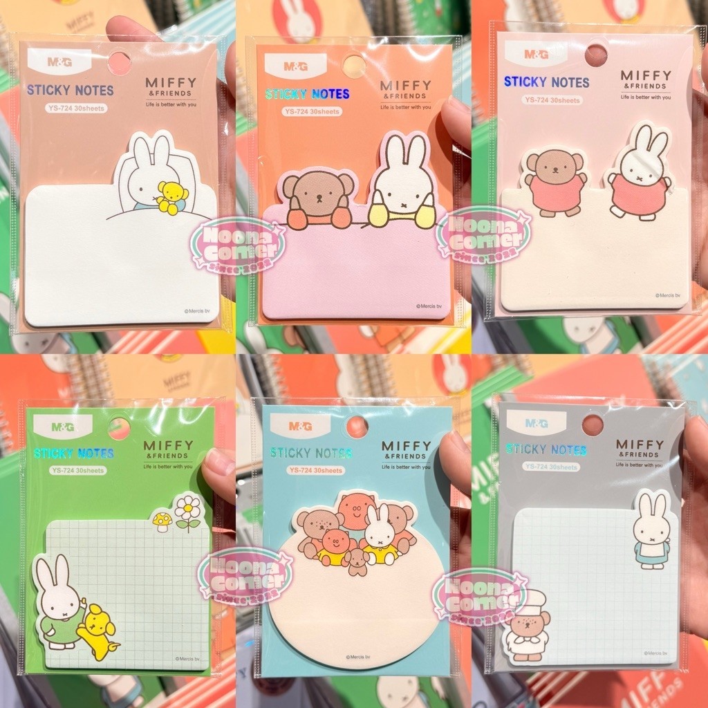 Jual MGL x Miffy ‼️ Sticky Notes / Memo Pad Miffy & Friends M&G Life ...