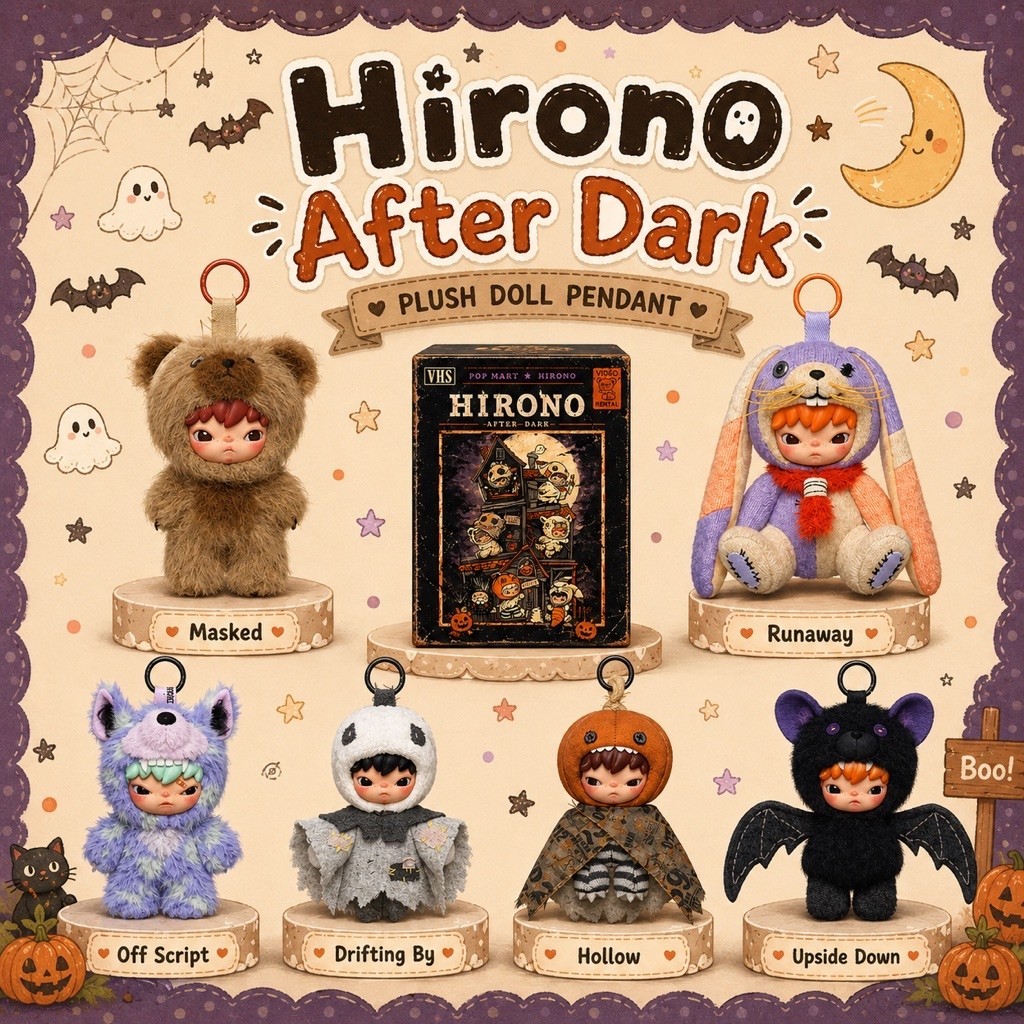 Jual [READY SELECTED] Hirono After Dark Plush Doll Pendant Boneka ...