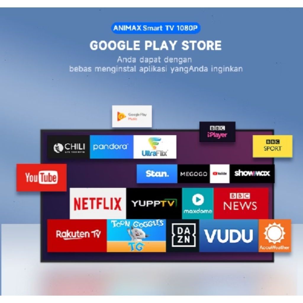 Animax 32 Inch Smart TV LED Android Wifi