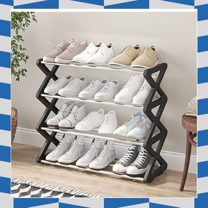 Jual HOT SALE! Rak Sepatu 4 Susun Baja Design Floating Shelf Anti Karat ...