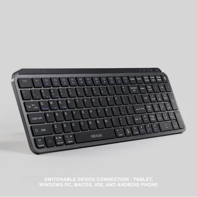 Jual Rexus Kl100 Kl150 Kl200 Keyboard Office Wireless Bluetooth Dual ...