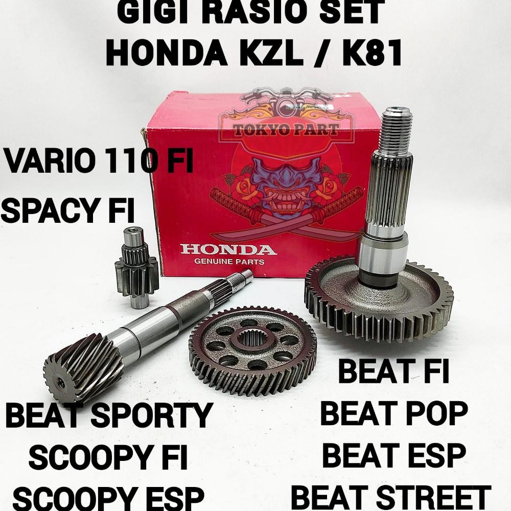 Jual GI RASIO SET HONDA KZL / K81 GEAR RASIO KOMPLIT HONDA KUALITAS ...