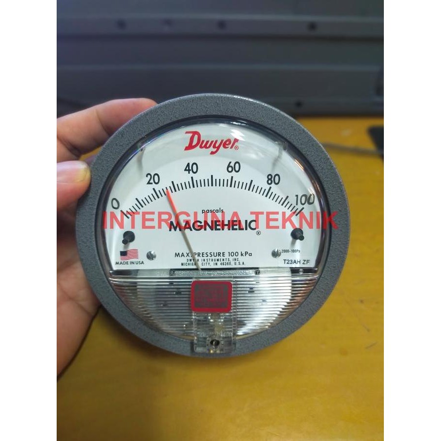 Jual KAORU- Pressure Gauge MAGNEHELIC DWYER 0-100 PASCALS / Magnehelic ...