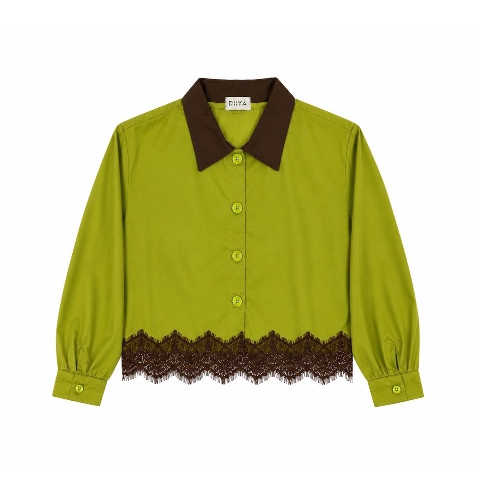 Kemeja Lace Combine Dubai Chewy
