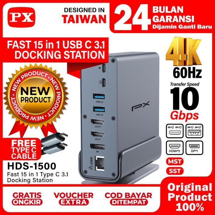 Jual Docking Station Hub Converter Type C Hub Adapter Laptop Macbook ...