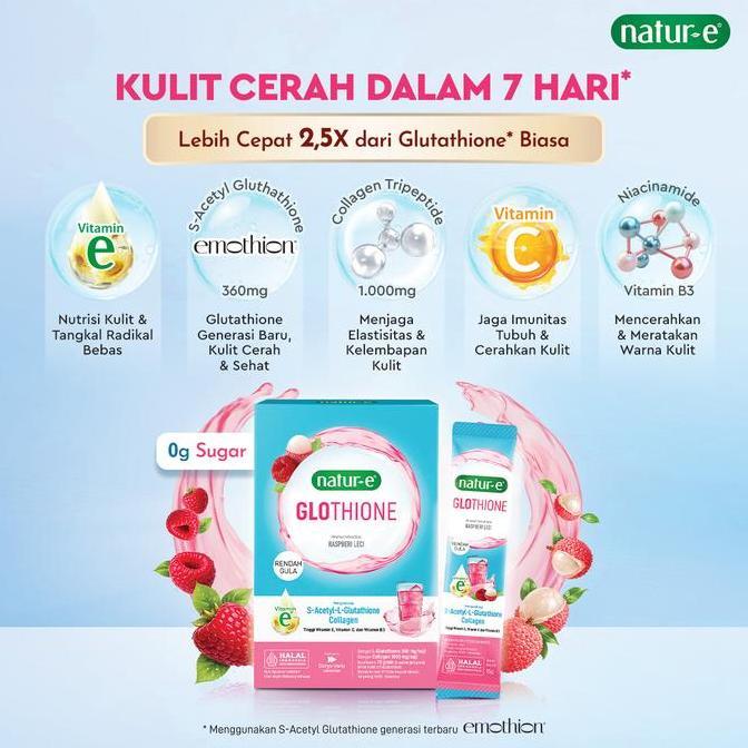 Zouu- (New) Natur-E Glothione Glutathione Next-Gen Brhtening Berry Collagen Drink 1 Box