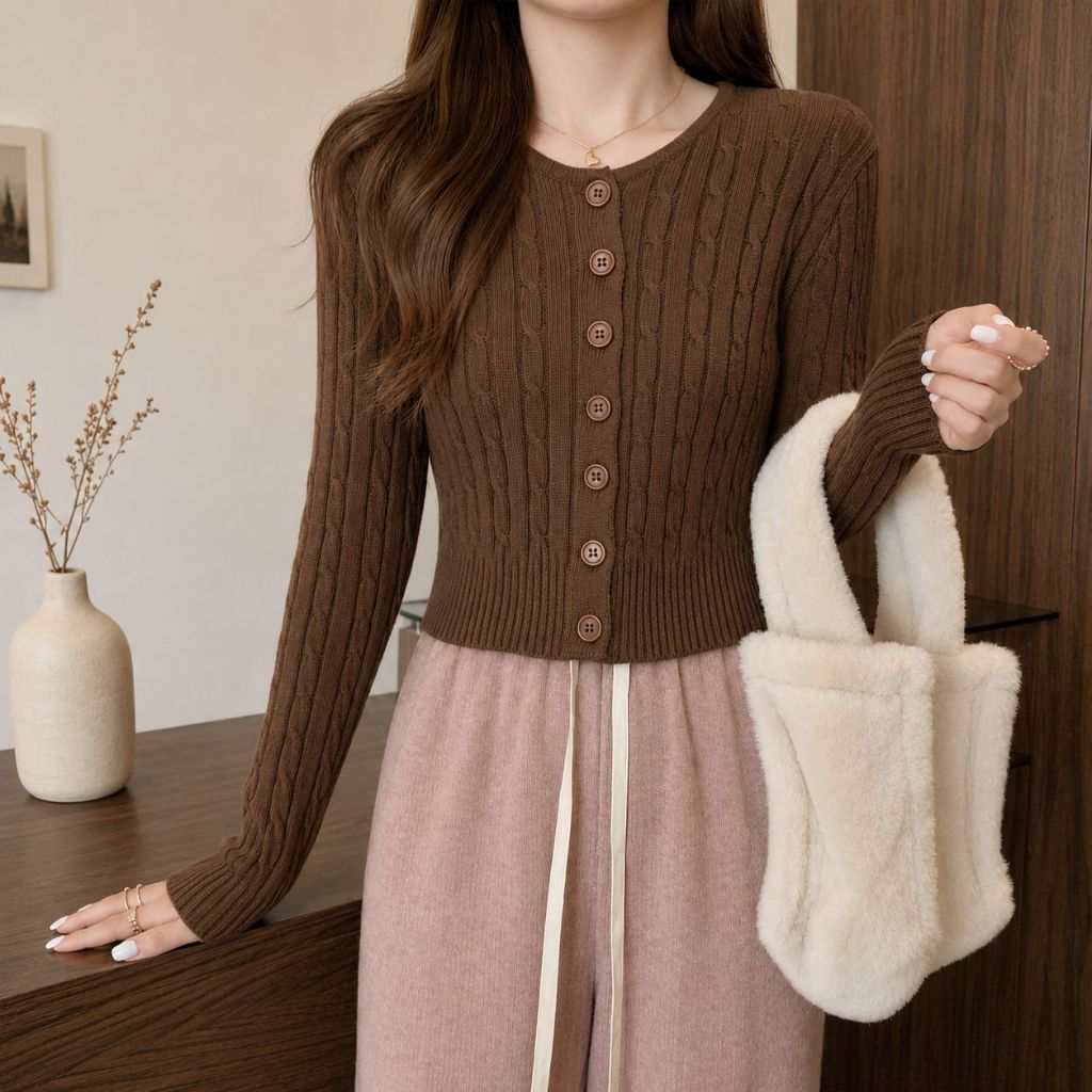 Jual Premium Luaran Cardigan Rajut Korean Style/Cardigan Korean Style ...