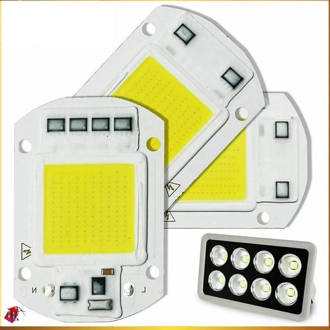 Jual Modul Chip Led Lampu Sorot Cob Floodlight Spotlight Warm White 50W ...