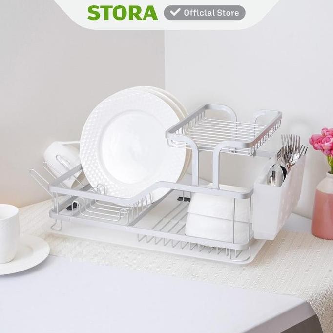 Jual STORA RAK PIRING ALUMINIUM - SILVER | Shopee Indonesia