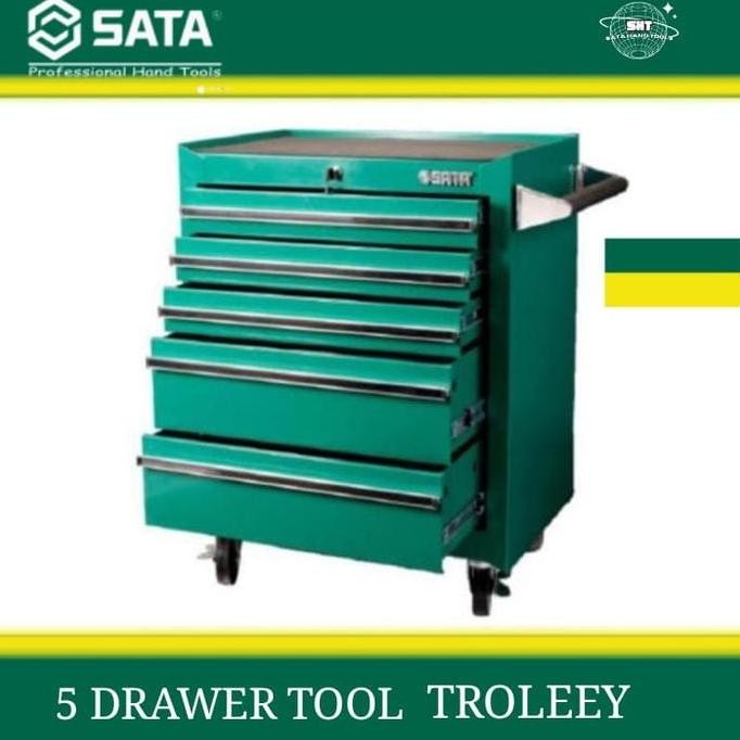 Jual SATA Toolbox cabinet Tool box susun trolly 5 Drawer 95121 | Shopee ...