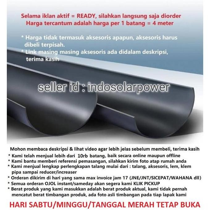 Jual Talang Air Pvc Langgeng Hr 6