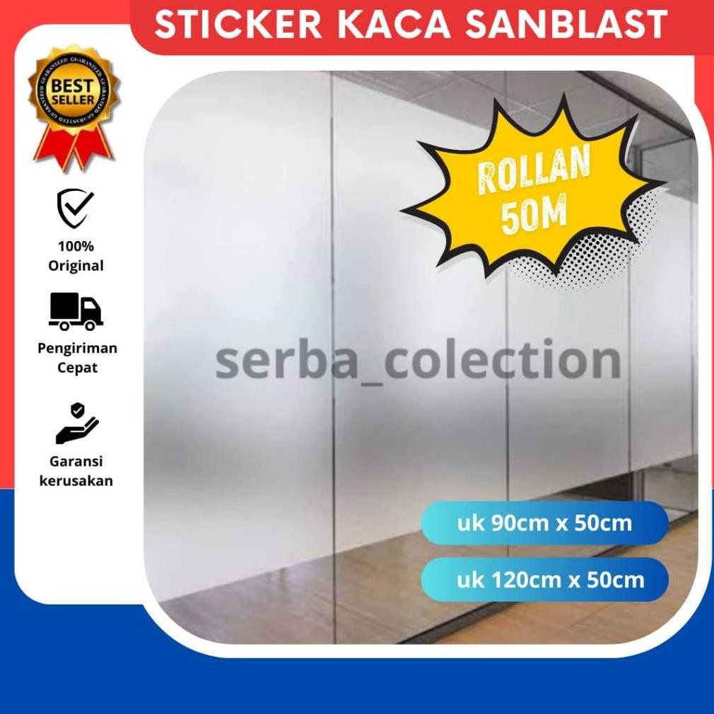 Jual Sticker Kaca Sanblast / uk 50m / Rollan | Shopee Indonesia