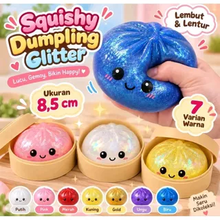 ( 1Pcs ) Squish Surprise Dumpling Bling Box / Mainan Gelisah Squishy Bentuk Bakpao Penghilang Stess