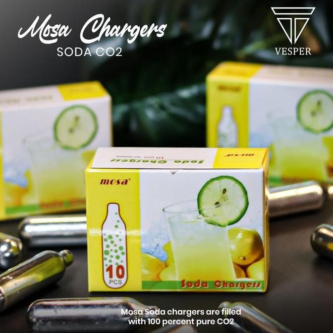 Jual Mosa Soda Charger Co2 / Gas Chargers Mini Capsule Original ...