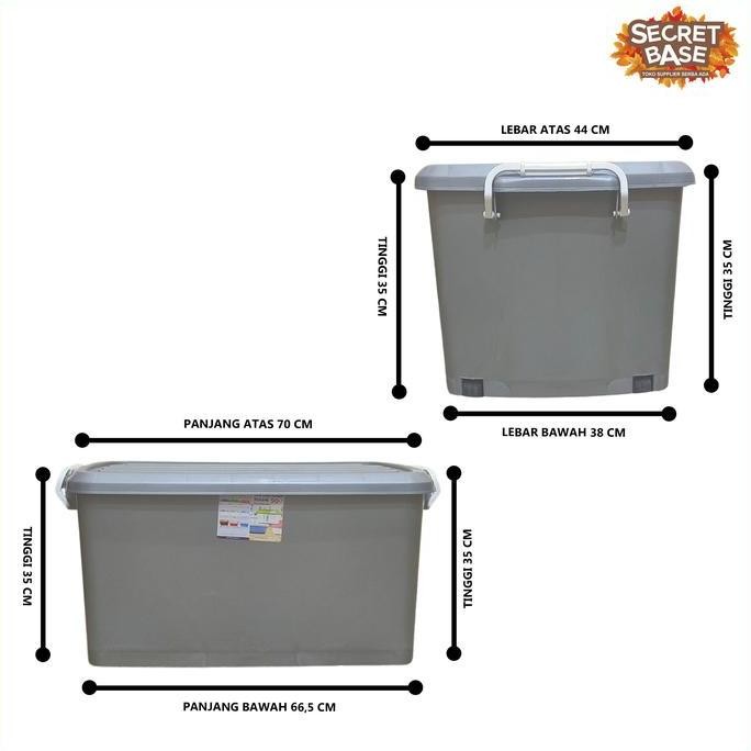 Jual BOX CONTAINER 90 LITER + RODA - Promo / Box Serbaguna 90L | Shopee ...