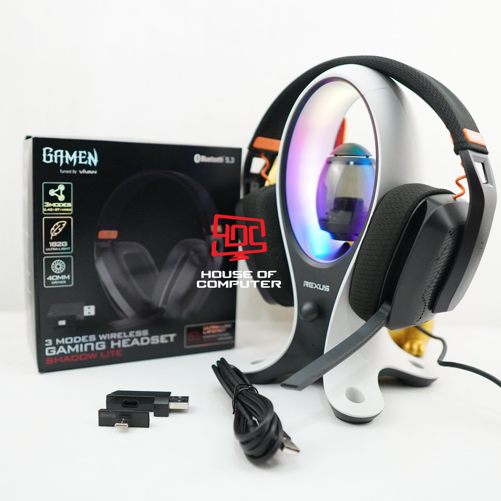 Jual HEADSET GAMING BLUETOOTH GAMEN SHADOW LITE 3 MODE KONEKSI LOW ...
