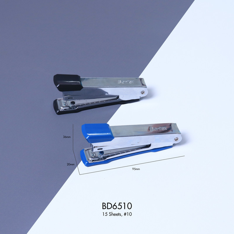 Bantex Stapler Chrome Bahan Kokoh Tahan Lama Free 1000 Staples BD651X (2)