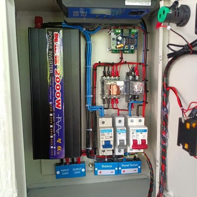 Jual PAKET BOX PANEL PLTS 2000W PSW ATS SOLAR PANEL SURYA PURE SINE ...