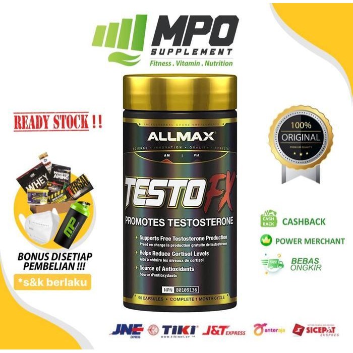 Jual Allmax Testo FX 90caps Allmax TestoFX Testoterone Booster ...