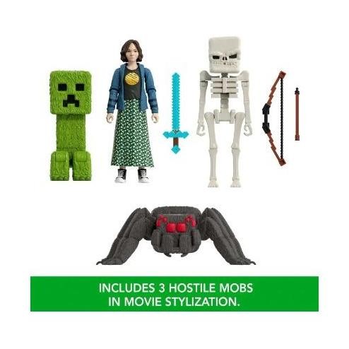 Jual Minecraft Movie Overworld Encounters Natalie, Spider, Skeleton ...