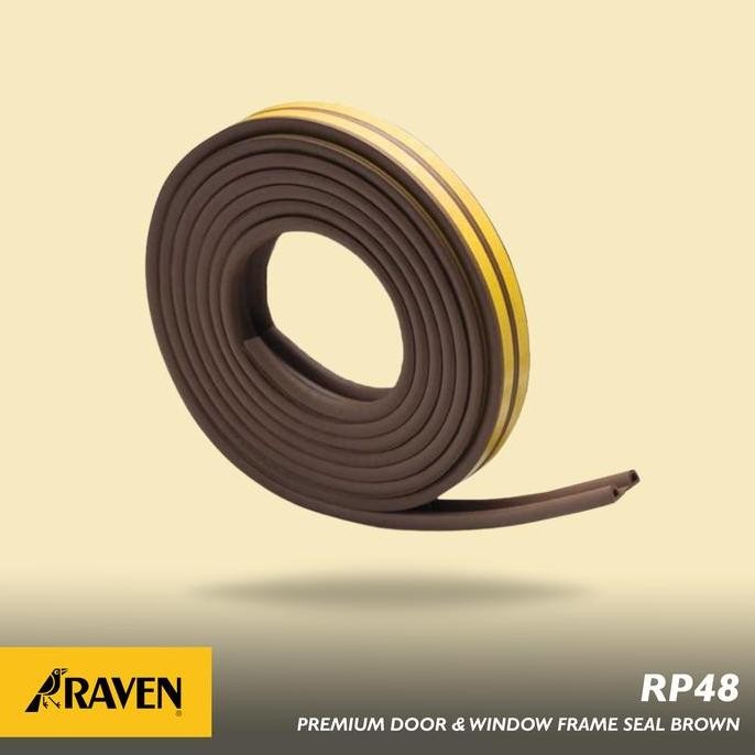 Jual RAVEN Door Seal RP48 Brown 6 Meter Seal Penutup Celah Pintu dan ...