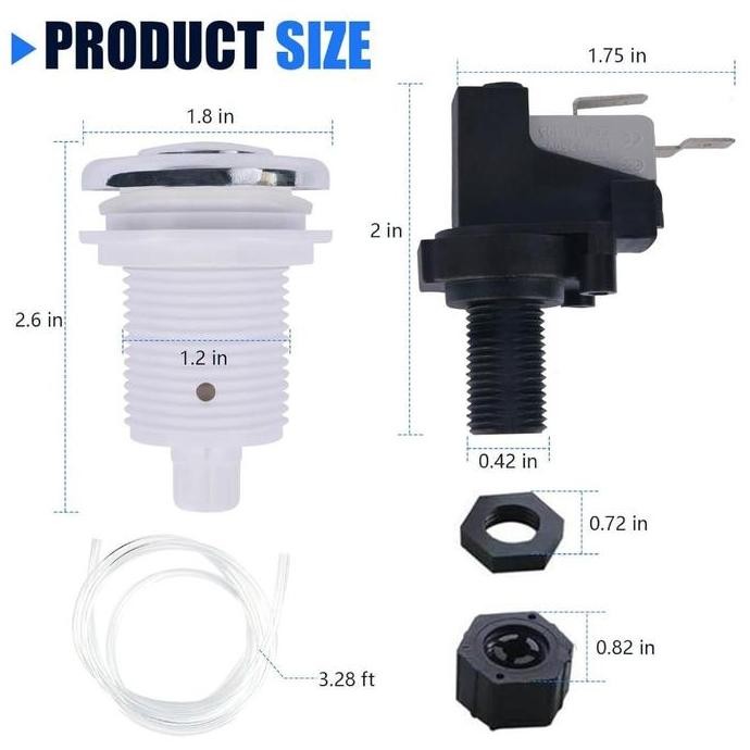Jual KAORU- 32mm Air Switch Jacuzzi Saklar Push On Waterproof Button ...