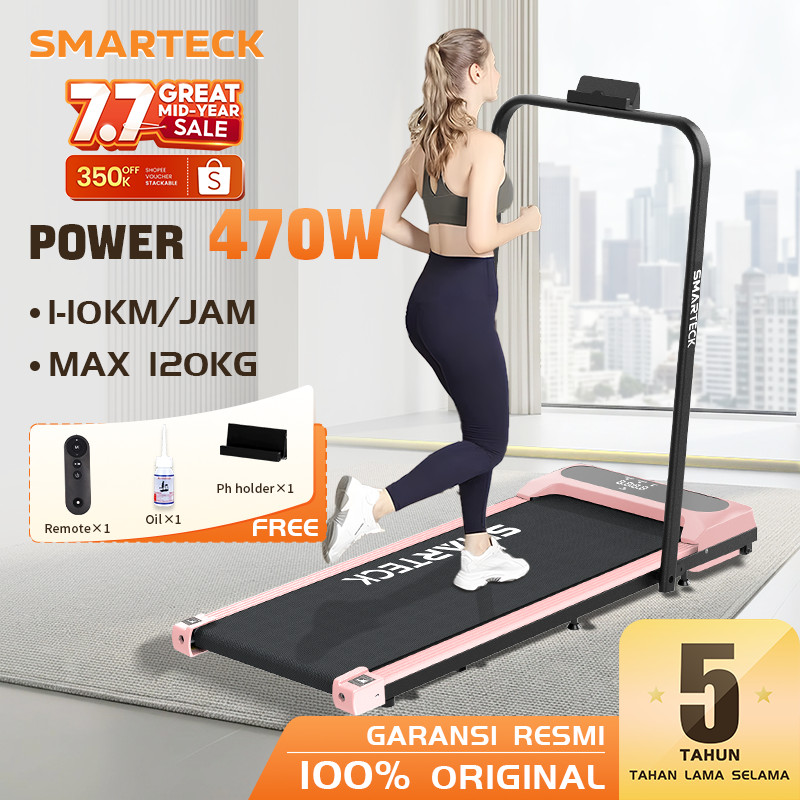 Smarteck Treadmill SMT01 Elektrik Treadmill Running Pad Pastel Gym Listrik Treadmill Treadmill Lipat Alat Olahraga