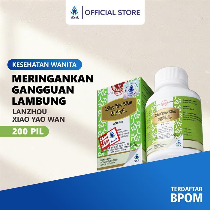Xiao Yao Wan Lanzhou Foci 200 Pil BPOM - Obat Herbal Asam Lambung Mual Maag & Penyeimbang Hormon