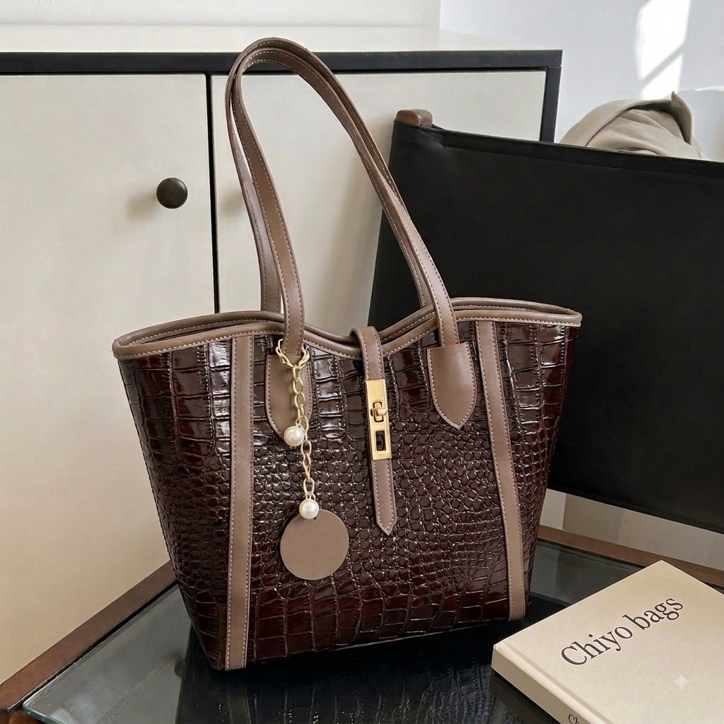 XALEA CHIYO BAGS Tas fashion wanita gaya korea model tote bag / shoulder bag | tas kerja & kuliah, kapasitas besar model  simple dan elegan
