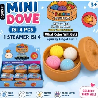 ( 1Pcs ) Squish Surprise Dumpling Bling Box / Mainan Gelisah Squishy Bentuk Bakpao Penghilang Stess