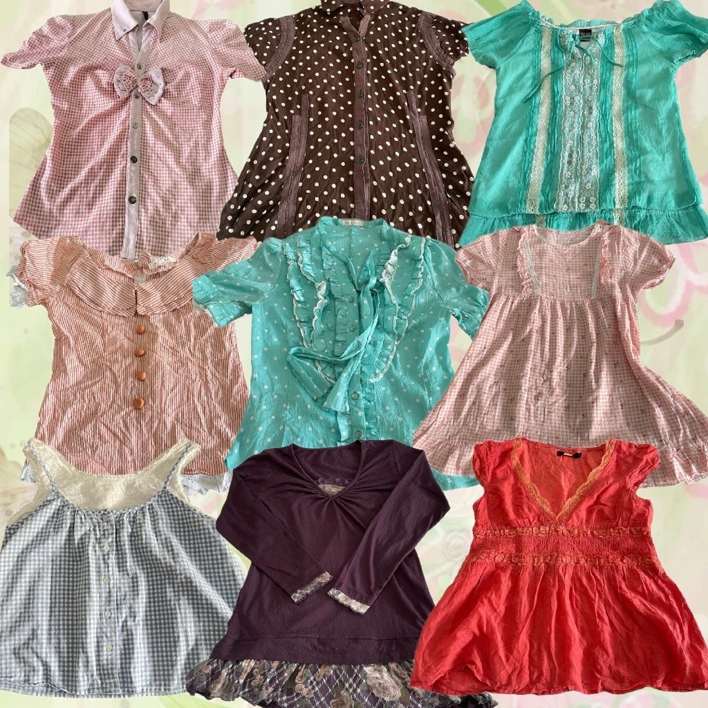 Jual Atasan wanita whimsy coquette y2k fairy milkmaid | Shopee Indonesia