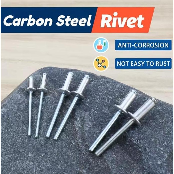 Jual Blind Rivet Paku Keling Rivets Isi 260Pcs Baut Rifet Closed End ...