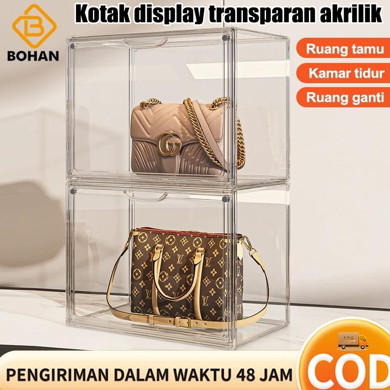 Jual Racun Shopee Bohan Transparent Storage Display Box Xxl/ Kotak ...