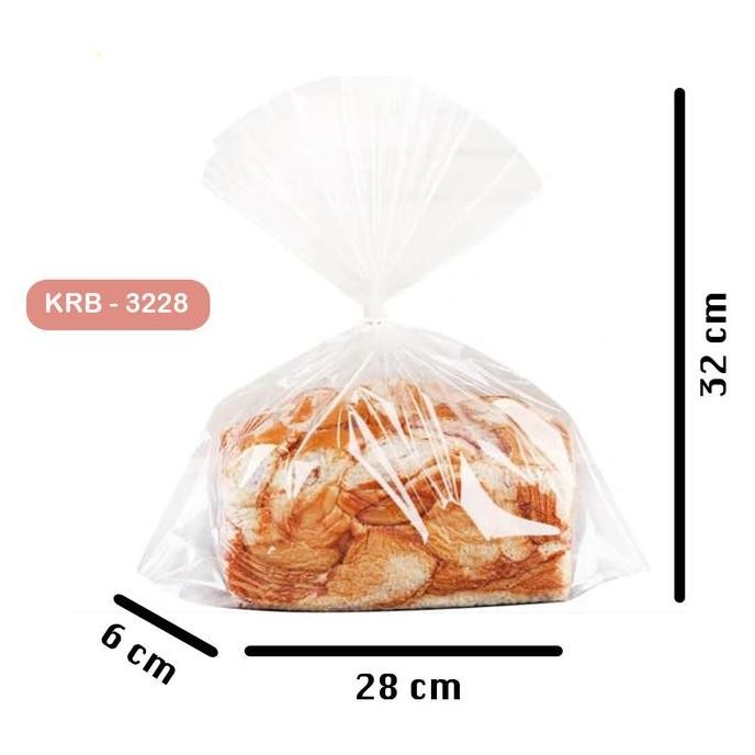 Jual Plastik Packaging Roti Tawar Krb-3228 / Plastik Bening / Plastik ...