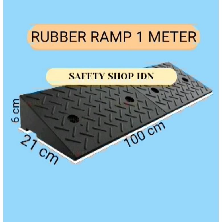 Jual Rubber Ramp 1 meter / Rubber ramp 1m / Tanjakan motor / Tanjakan ...