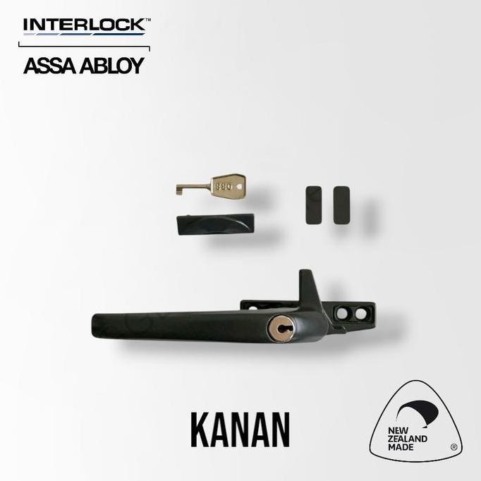 Jual INTERLOCK Rambuncis Avon Window Handle Locking Brown Jendela ...