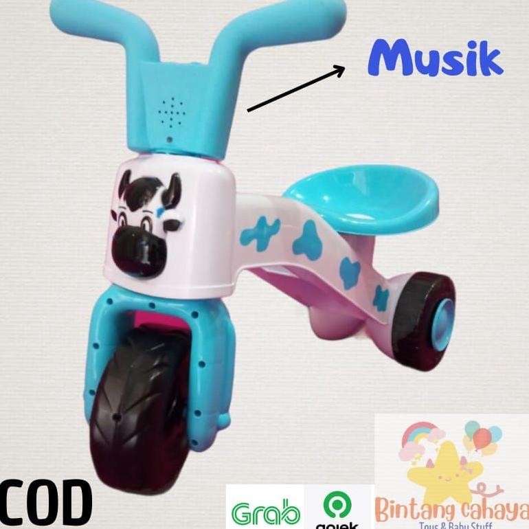 Jual sepeda dorong sapi roda tiga push bike FD 306 305 ride on sepeda ...