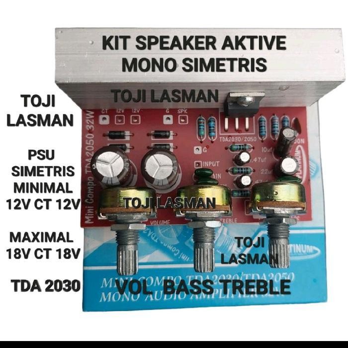 Jual ( AKTIF TDA 2030 MONO ) KIT PCB MODUL MODULE SPEAKER AKTIF ACTIVE
