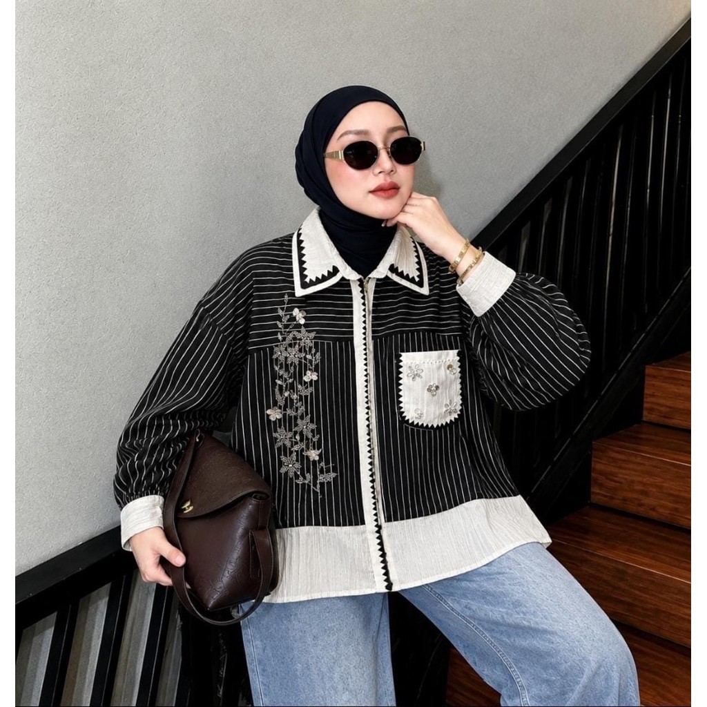 EXTU Heritage Blouse - Atasan Blouse Wanita Butikelsa foto 2